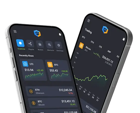 Trading app on smartphone